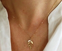 Leaf Style Neck Chain - Gold